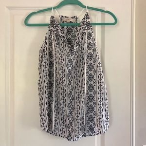 LOFT Embroidered Sleeveless Tank